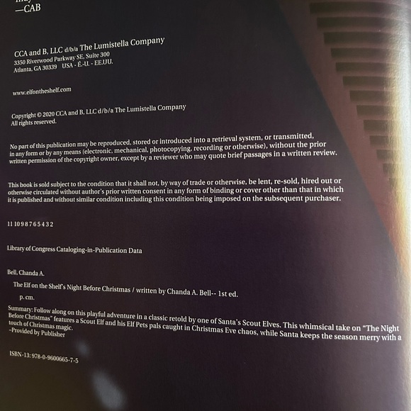 The Elf on the Shelf's Night Before Christmas by Chanda A. Bell (2020) - Picture 3 of 10